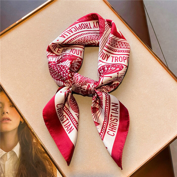 New Women's Scarves 70cm Love Bird Letter Pattern - Image 6