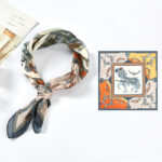 New Simulated Silk Satin Printed Scarves - Image 4