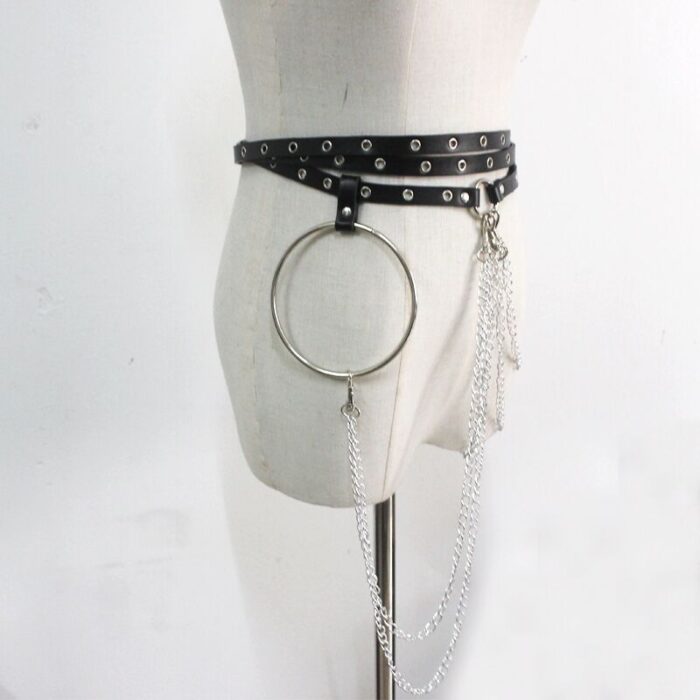 Punk Concave Shape Waist Chain Casual Belt Chain - Image 3