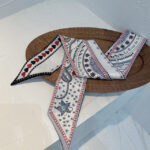 Slender And Narrow Scarves, Retro French Ribbon - Image 5