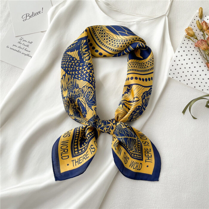 New Women's Scarves 70cm Love Bird Letter Pattern - Image 1